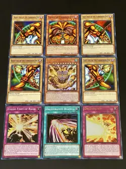 Exodia Full 5 Piece Set + Incarnate + Obliterate!!! + Blaze + Rage | YuGiOh! - Image 1