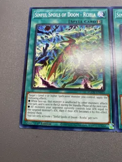 Yu-Gi-Oh! 3X Sinful Spoils Of Doom - Rciela Common 1st Edition AGOV-EN055 NM/M - Image 2