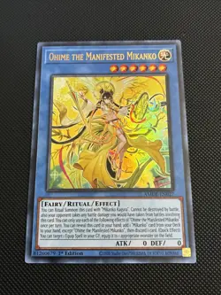Yugioh! Ohime the Manifested Mikanko - AMDE-EN027 - Ultra Rare - 1st Edition NM - Image 1