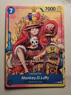 Monkey D. Luffy (2nd Anniversary Stamped Promo) P-043 - One Piece TCG - English - Image 1
