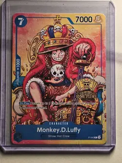 Monkey D. Luffy (2nd Anniversary Stamped Promo) P-043 - One Piece TCG - English - Image 3