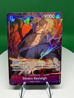 Namco Silvers Rayleigh OP13-066 Carrying On His Will Alt Art Foil 9000 SR Chara… - Image 1