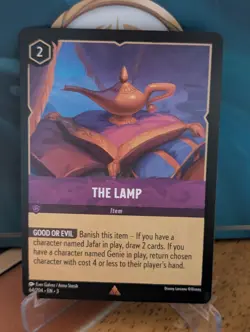 DISNEY LORCANA INTO THE INKLANDS THE LAMP 64/204 RARE NON-FOIL - Image 1