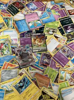 2.5LB Lot of Mixed Various Assorted Pokemon Cards CCG TCG Trading Cards w/ Tin - Image 5