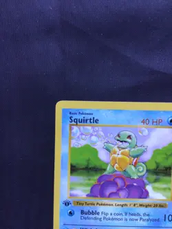 Pokemon Cards: Base Set 1st Edition Common: Squirtle 63/102 - Image 2