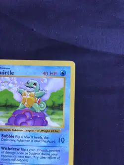 Pokemon Cards: Base Set 1st Edition Common: Squirtle 63/102 - Image 3