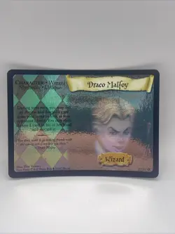 Harry Potter Tcg Base Set Holo Foil Draco Malfoy Card 2/116 - Image 1