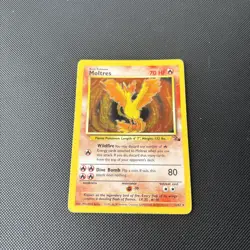 Pokemon Card Fossil Set Holo Moltres 12/62 WOTC - Image 3