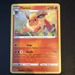 Flareon SWSH041 Black Star Promo Holo Pokemon TCG Card - Image 1