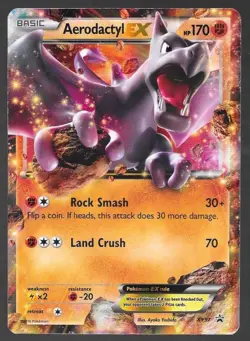 Pokemon TCG Aerodactyl EX Black Star Promo XY97 Ultra Holo Promo Card - LP - Image 1