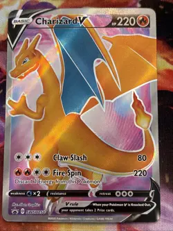 Charizard V SWSH050 Swsh: Sword & Shield Promo Full Art Holo Pokemon TCG Card - Image 1