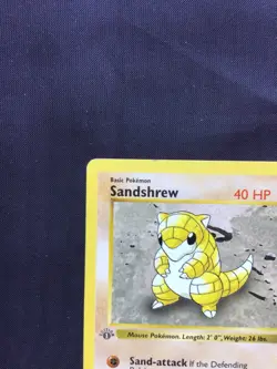 Pokemon Cards: Base Set 1st Edition Common: Sandshrew 62/102 - Image 2