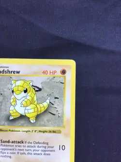 Pokemon Cards: Base Set 1st Edition Common: Sandshrew 62/102 - Image 3
