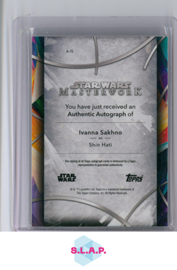 SHIN HAT ON CARD AUTOGRAPH TOPPS A-IS 2024 STAR WARS MASTERWORK - ENGLISH - Image 2