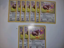 Pokemon Set Jungle Cards Bundle Mixed Conditions All Evee Cards - Image 1