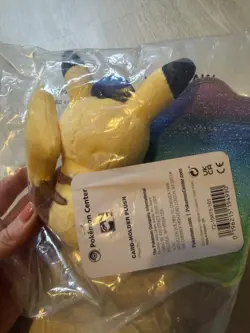Pokemon Center EUIC 2026 Exclusive Pikachu TCG Card Holder Plush Brand New - Image 3