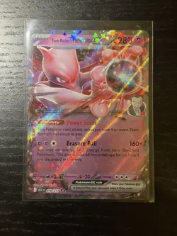 Pokemon Card Team Rocket's Mewtwo Ex 079/217 Ascended Heroes Double Rare NM - Image 1