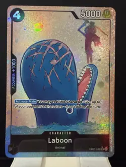 One piece Card CCG EB01-048 English SR Alt Art Laboon BANDAI - Image 1
