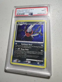 2008 Darkrai - 4/106 Vintage Pokemon Card Great Encounters RARE Holo Mint PSA 9 - Image 1