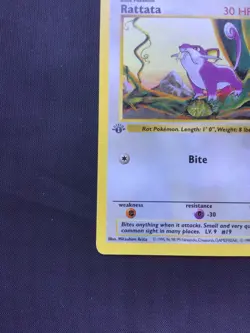 Pokemon Cards: Base Set 1st Edition Common: Rattata 61/102 - Image 5