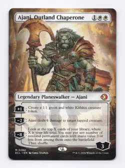 Ajani, Outland Chaperone (Borderless) 0284 (M) MTG Lorwyn Eclipsed (ECL) - Image 1