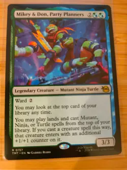 MTG Mikey & Don, Party Planners 0157 Teenage Mutant Ninja Turtles M/NM - Image 1