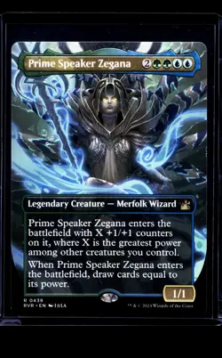 MTG Magic The Gathering Ravnica Remastered Anime Borderless Prime Speaker Zegana - Image 1