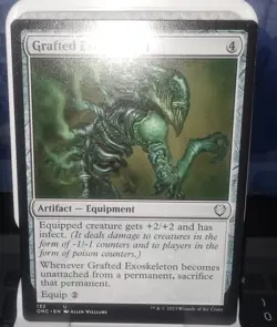 Grafted Exoskeleton Commander: Phyrexia: All Will Be One Regular UC MTG TCG - Image 1