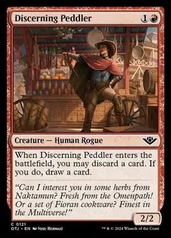 4x FOIL Discerning Peddler - Outlaws at Thunder Junction OTJ - NM - Image 1