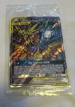 SEALED Moltres Zapdos & Articuno GX Hidden Fates Pokemon Black Star Promo SM210 - Image 1