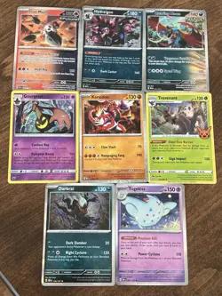 Pokemon TCG Holo Lot 8 Cards - various Basic, McDonalds, Promo, Trick or Trade - Image 1