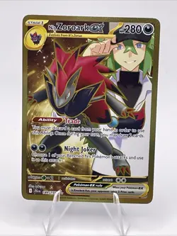 Pokemon TCG N's Zoroark EX Hyper Rare Holo Card 189/159 Sv09: Journey Together - Image 1