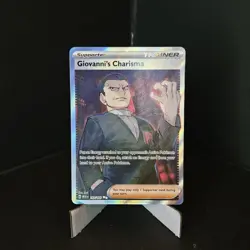Giovanni's Charisma - 197/165 - 151 English Full Art Pokemon TCG NM - Image 1