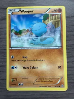 Pokemon TCG Wooper 38/98 Ancient Origins Common LP - Image 1
