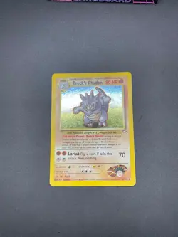 ⭐ Pokemon TCG – Brock's Rhydon 02/132 – Holo – Gym Heroes ⭐ - Image 4