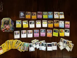 Pokemon Cards & EX Power Up ! Tin With 150 + Cards | Pokemon World Championships - Image 1