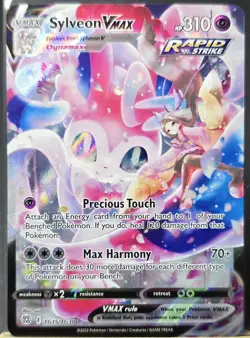 Pokemon TCG: Sylveon VMAX (TG15) Brilliant Stars - NM/M - Trainer Art Gallery - Image 1
