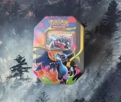 Pokemon TCG Mega Charizard Ex Tin - Mega Charizard X Version New/Sealed ✅ - Image 1