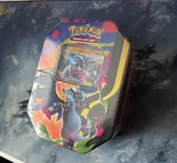 Pokemon TCG Mega Charizard Ex Tin - Mega Charizard X Version New/Sealed ✅ - Image 2