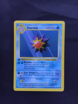 Pokemon Cards: Base Set 1st Edition Common: Starmie 64/102 - Image 2
