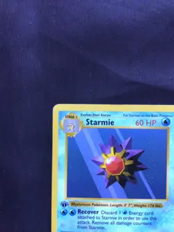 Pokemon Cards: Base Set 1st Edition Common: Starmie 64/102 - Image 3