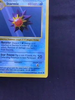 Pokemon Cards: Base Set 1st Edition Common: Starmie 64/102 - Image 5