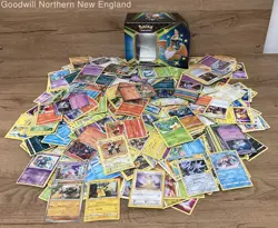 2.5LB Lot of Mixed Various Assorted Pokemon Cards CCG TCG Trading Cards w/ Tin - Image 1