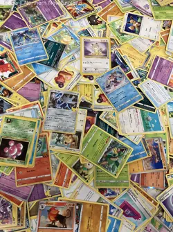 2.5LB Lot of Mixed Various Assorted Pokemon Cards CCG TCG Trading Cards w/ Tin - Image 2