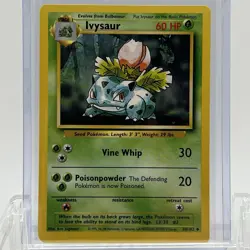 Pokemon TCG Base Set Ivysaur #30/102 Uncommon MP - Image 1