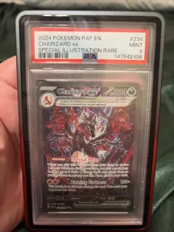 Pokemon TCG Charizard EX Paldean Fates Sir 234/091 PSA 9 - Image 1