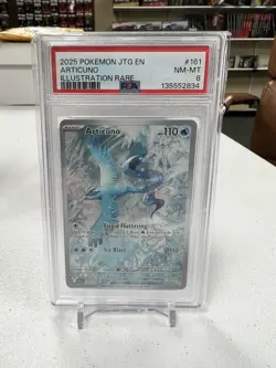 2025 POKEMON JTG EN ARTICUNO ILLUSTRATION RARE PSA 8 - Image 1