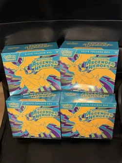 🔥Lot of 4🔥 Pokemon Ascended Heroes ETB Elite Trainer Boxes - Image 1