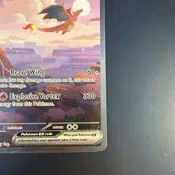 Pokemon TCG Charizard EX 199/165 Scarlet & Violet 151 Special Illustration Rare - Image 3