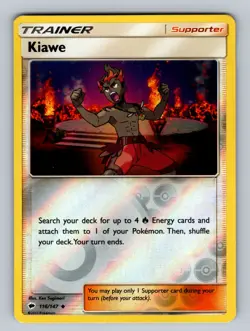 Kiawe 116/147 Reverse Holo SM - Burning Shadows NM - LP Pokemon TCG - Image 1